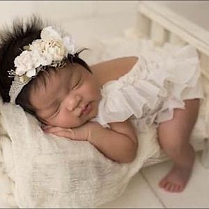 Baby Girl Vintage Photo Shoot Romper